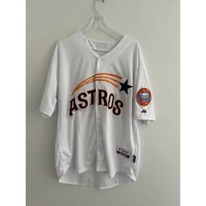 Jose Altuve Houston Astros Majestic Cool Base Jersey Size 48 Retro Colors